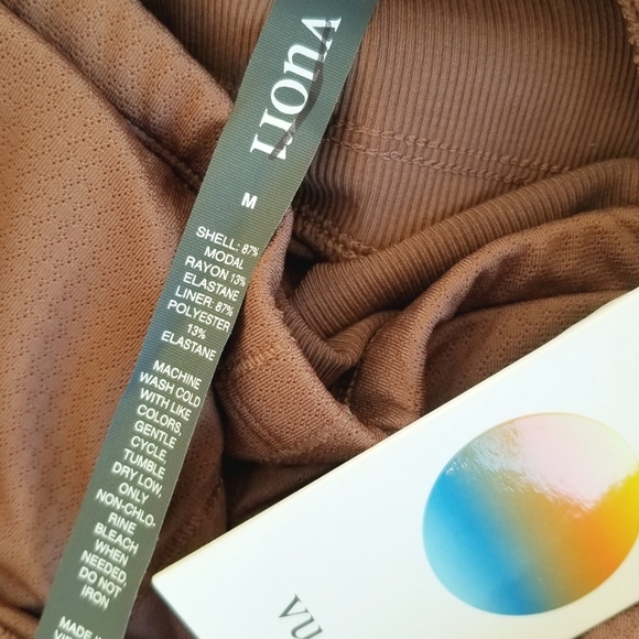 Vuori Mudra Jumpsuit Women's Ribbed Drawstring Pockets Athleisure Hazelnut - Picture 11 of 13